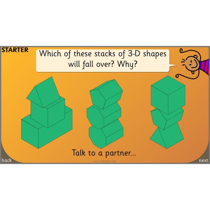 PlanBee Identify Shapes 2D and 3D Shapes Lessons | PlanBee