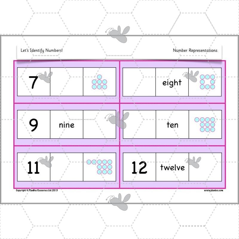 PlanBee Identify Numbers 1-20 Year 1 Maths by PlanBee