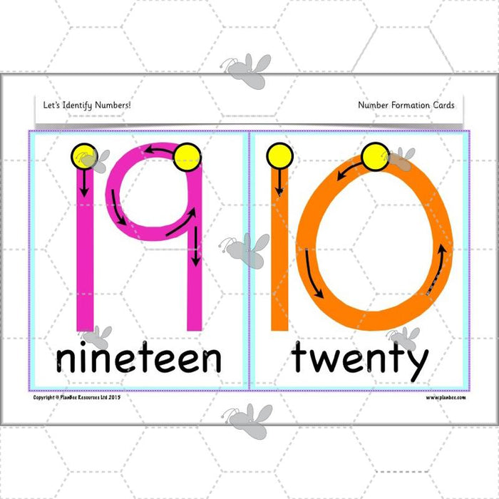 PlanBee Identify Numbers 1-20 Year 1 Maths by PlanBee