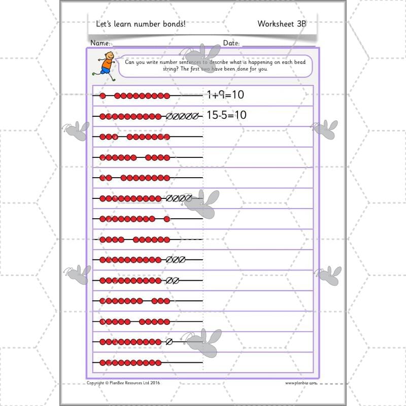 PlanBee Let’s learn number bonds - KS1 complete planning