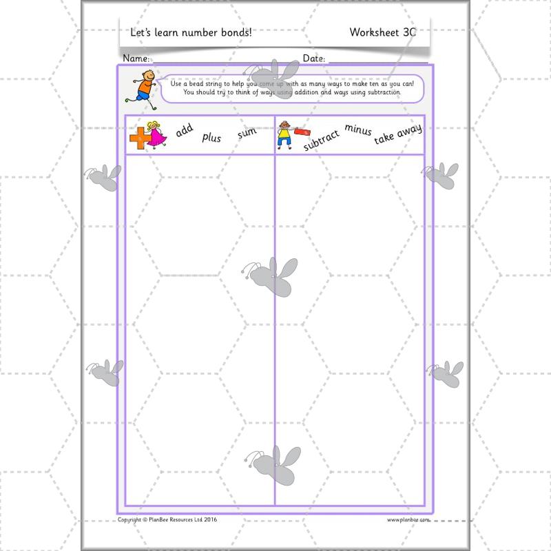 PlanBee Let’s learn number bonds - KS1 complete planning