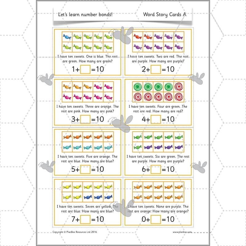 PlanBee Let’s learn number bonds - KS1 complete planning