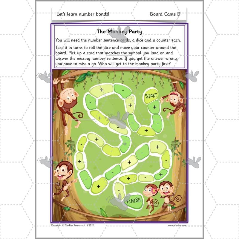 PlanBee Let’s learn number bonds - KS1 complete planning