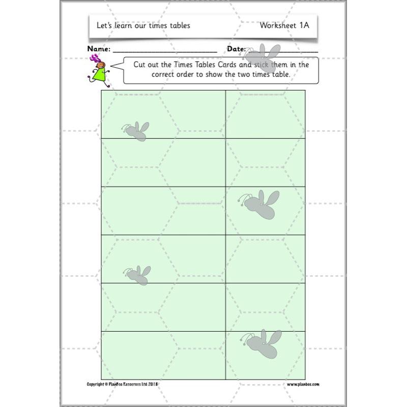 PlanBee Let's Learn our Times Tables - Maths Lessons Year 2 Multiplication