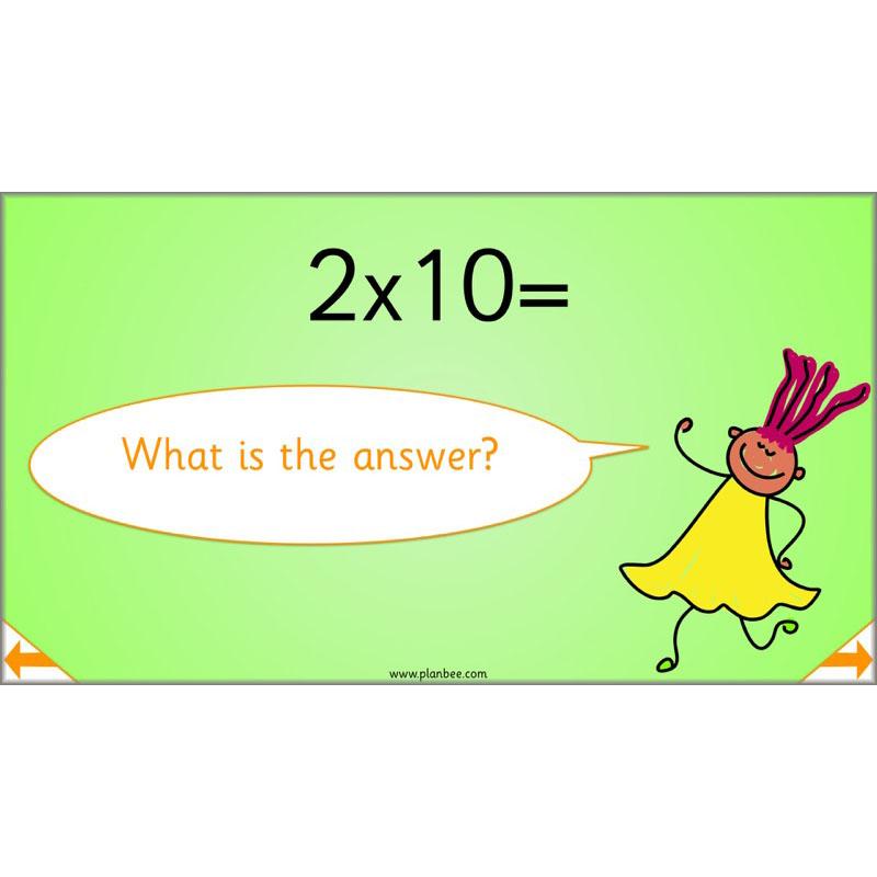 PlanBee Let's Learn our Times Tables - Maths Lessons Year 2 Multiplication
