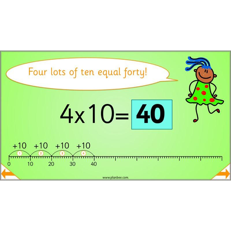 PlanBee Let's Learn our Times Tables - Maths Lessons Year 2 Multiplication