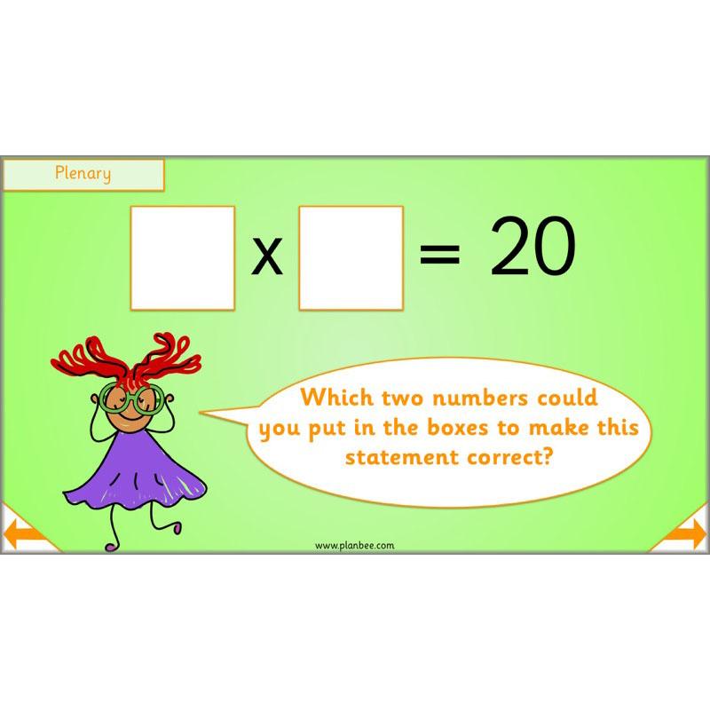 PlanBee Let's Learn our Times Tables - Maths Lessons Year 2 Multiplication