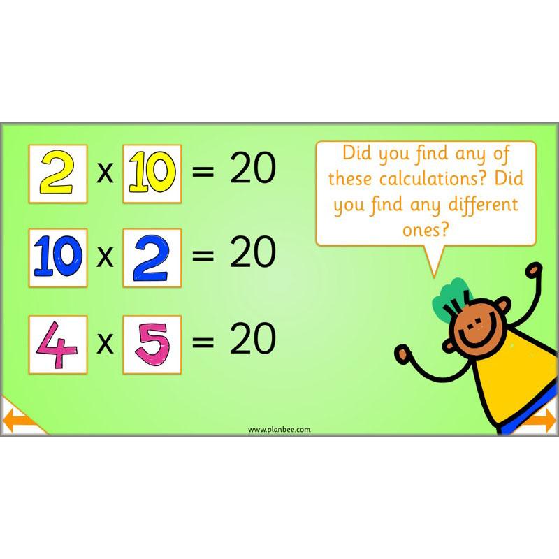 PlanBee Let's Learn our Times Tables - Maths Lessons Year 2 Multiplication