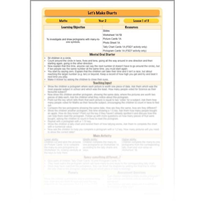 PlanBee Let’s Make Charts | Year 2 Statistics Lessons by PlanBee