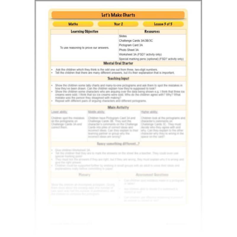 PlanBee Let’s Make Charts | Year 2 Statistics Lessons by PlanBee