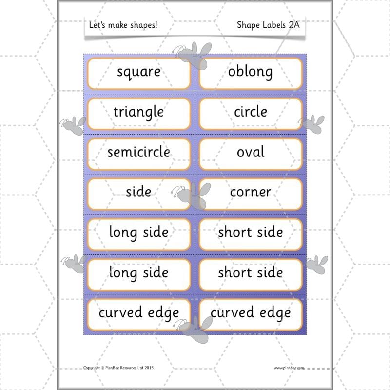 PlanBee Make Shapes Year 1 Shape Maths Lessons | PlanBee