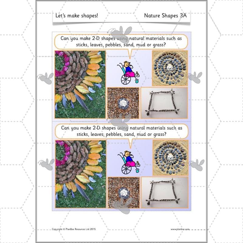 PlanBee Make Shapes Year 1 Shape Maths Lessons | PlanBee