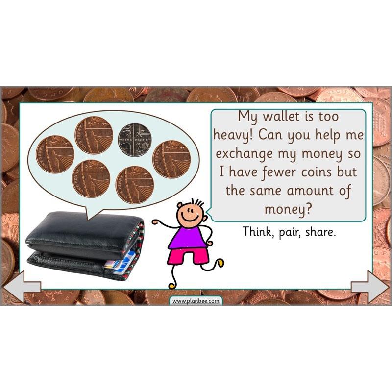 PlanBee Let’s make totals using coins 2 -  Year 1 Key Stage 1 Maths planning