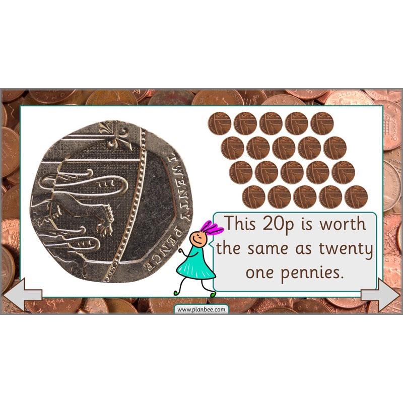 PlanBee Let’s make totals using coins 2 -  Year 1 Key Stage 1 Maths planning