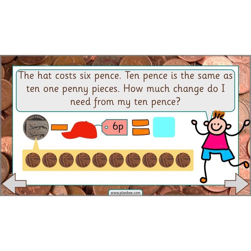 PlanBee Let’s make totals using coins 2 -  Year 1 Key Stage 1 Maths planning