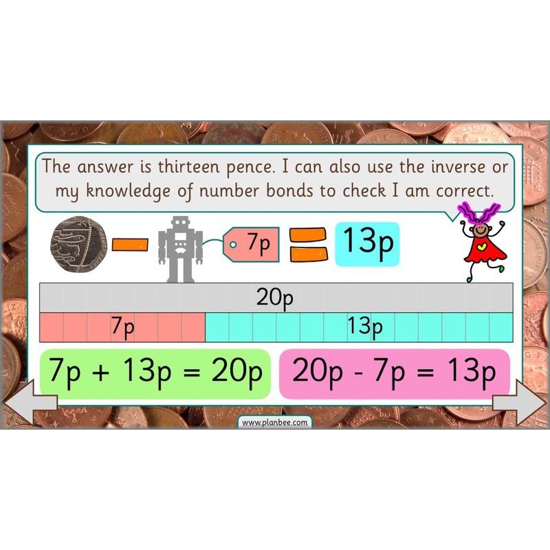 PlanBee Let’s make totals using coins 2 -  Year 1 Key Stage 1 Maths planning