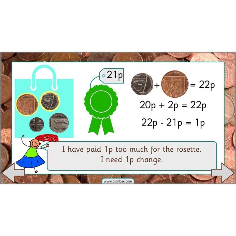 PlanBee Let’s make totals using coins 2 -  Year 1 Key Stage 1 Maths planning