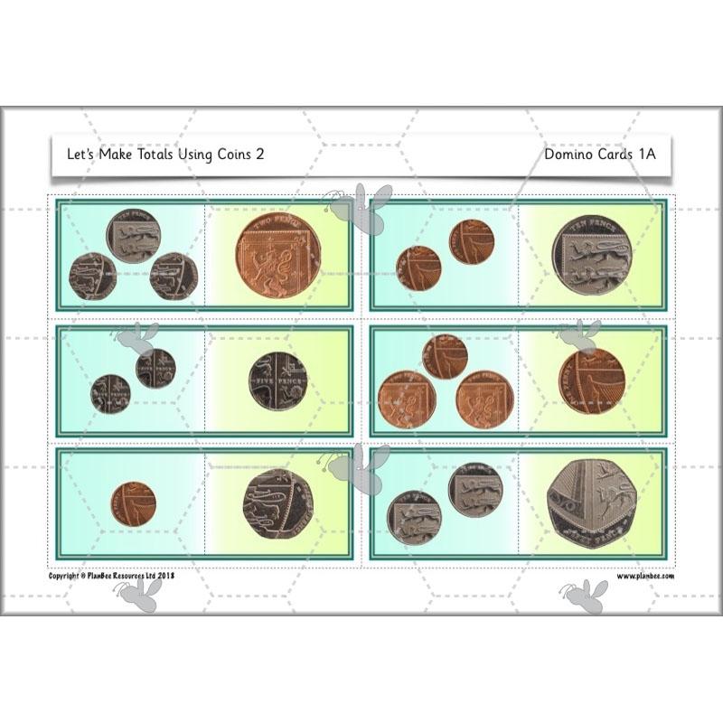 PlanBee Let’s make totals using coins 2 -  Year 1 Key Stage 1 Maths planning
