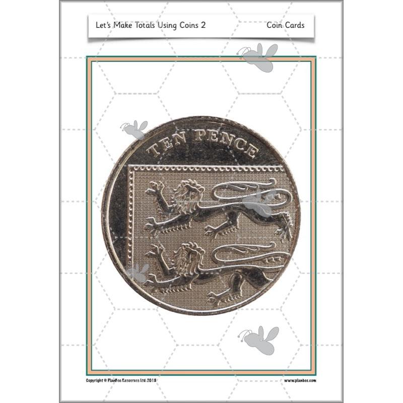 PlanBee Let’s make totals using coins 2 -  Year 1 Key Stage 1 Maths planning