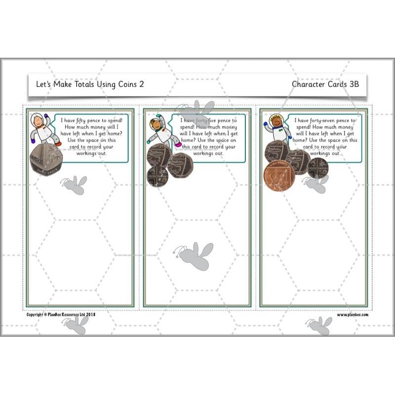 PlanBee Let’s make totals using coins 2 -  Year 1 Key Stage 1 Maths planning