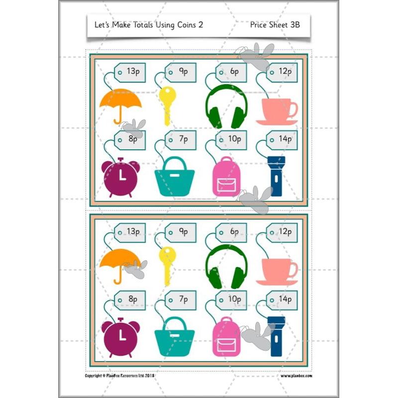 PlanBee Let’s make totals using coins 2 -  Year 1 Key Stage 1 Maths planning