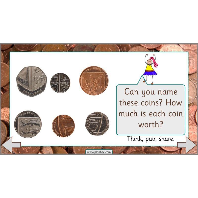 PlanBee Let’s make totals using coins 2 -  Year 1 Key Stage 1 Maths planning
