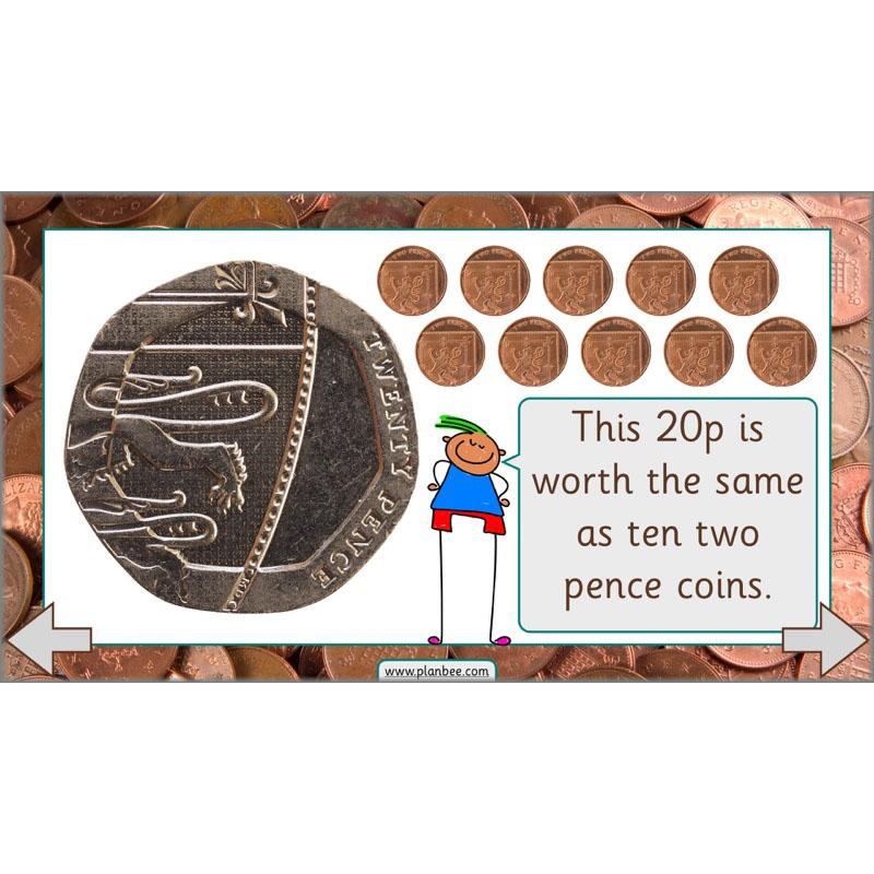 PlanBee Let’s make totals using coins 2 -  Year 1 Key Stage 1 Maths planning