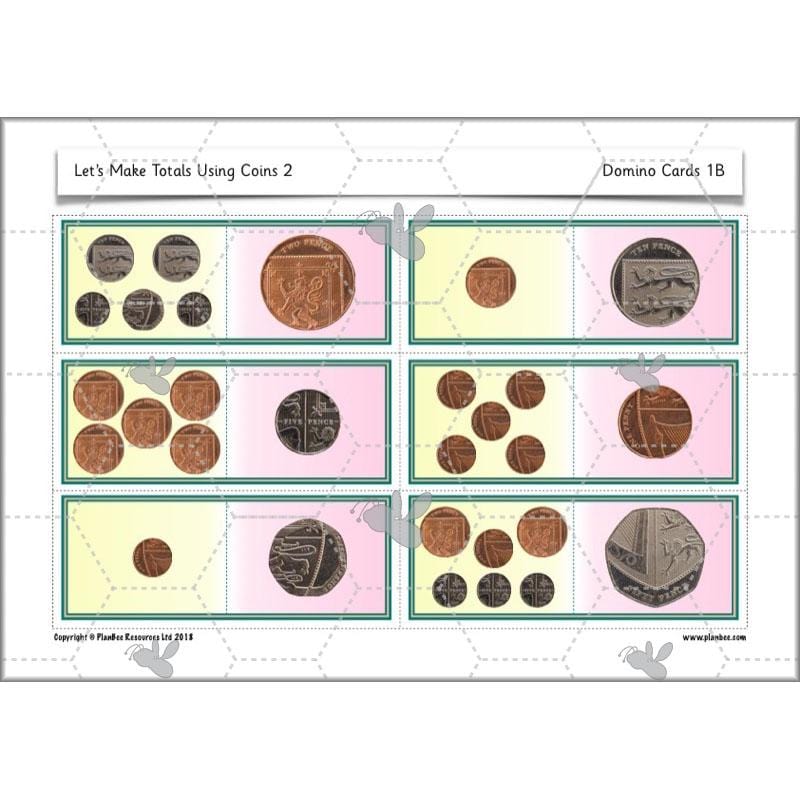 PlanBee Let’s make totals using coins 2 -  Year 1 Key Stage 1 Maths planning