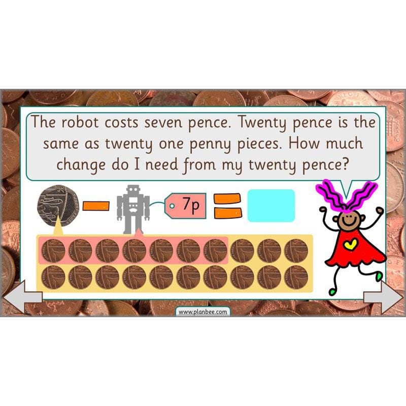 PlanBee Let’s make totals using coins 2 -  Year 1 Key Stage 1 Maths planning