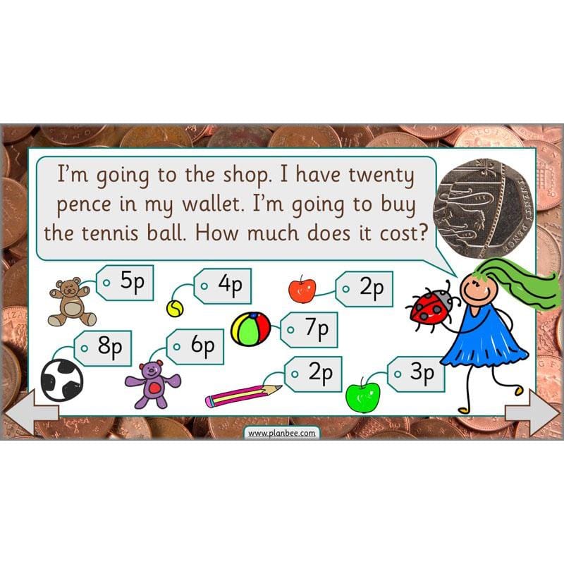 PlanBee Let’s make totals using coins 2 -  Year 1 Key Stage 1 Maths planning