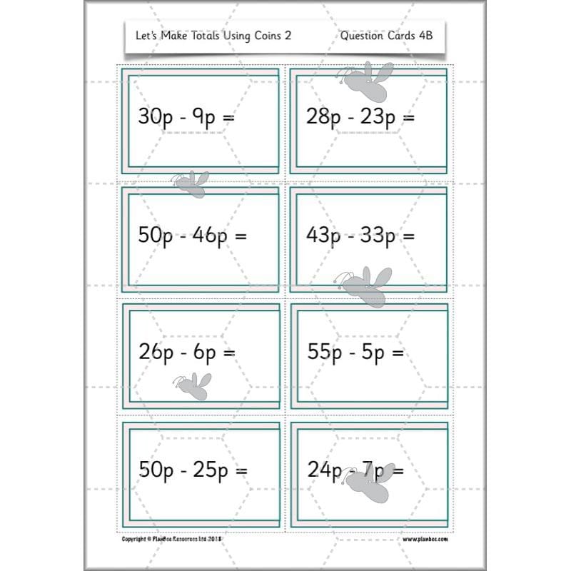 PlanBee Let’s make totals using coins 2 -  Year 1 Key Stage 1 Maths planning