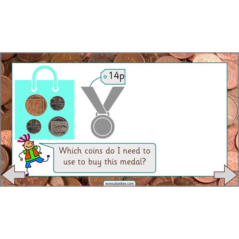 PlanBee Let’s make totals using coins 2 -  Year 1 Key Stage 1 Maths planning