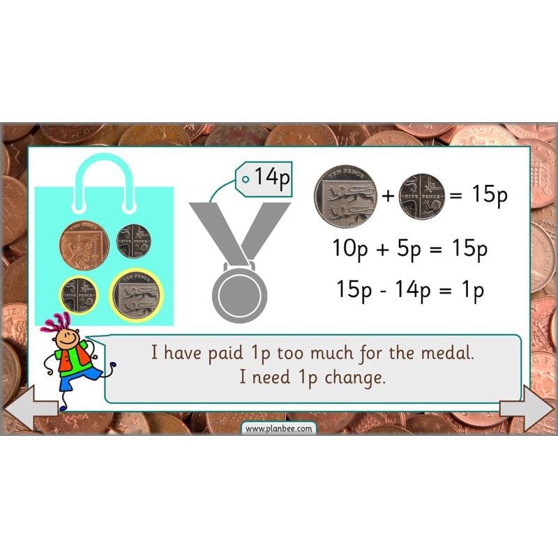 PlanBee Let’s make totals using coins 2 -  Year 1 Key Stage 1 Maths planning