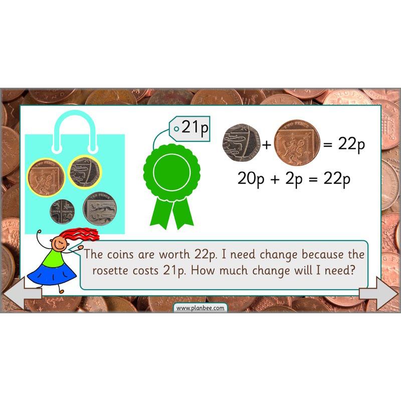 PlanBee Let’s make totals using coins 2 -  Year 1 Key Stage 1 Maths planning