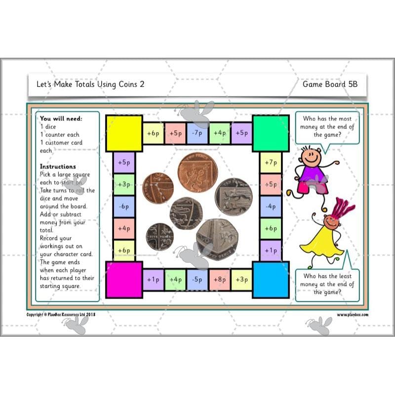 PlanBee Let’s make totals using coins 2 -  Year 1 Key Stage 1 Maths planning