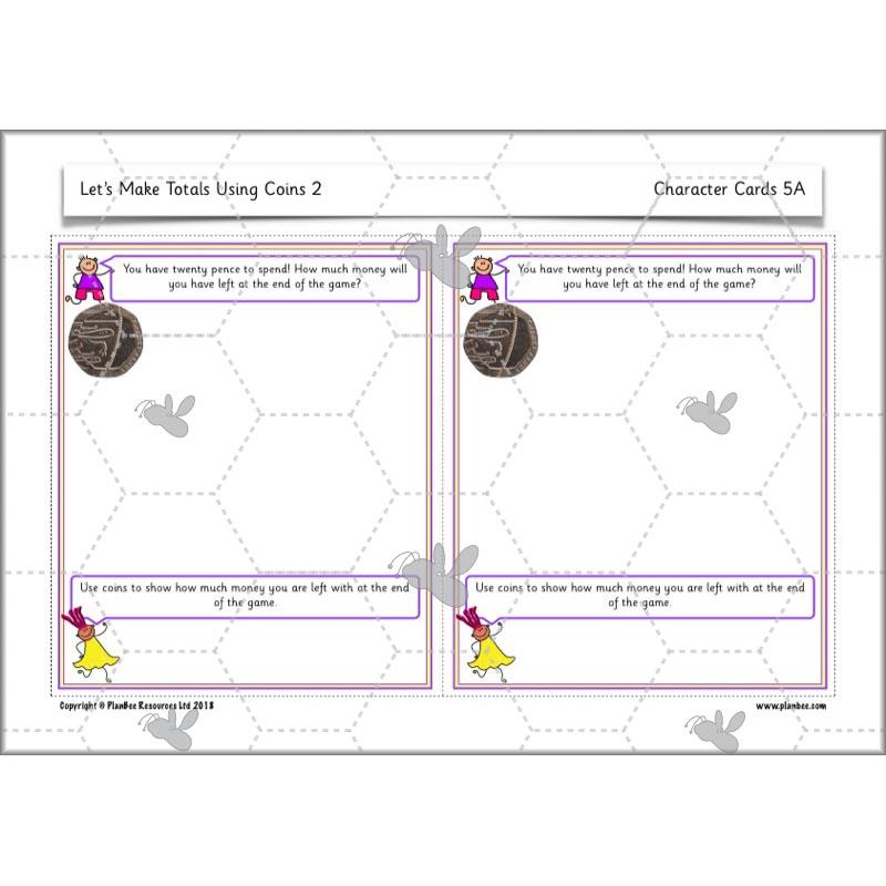 PlanBee Let’s make totals using coins 2 -  Year 1 Key Stage 1 Maths planning