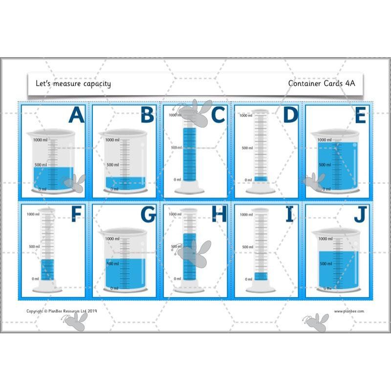 PlanBee Let's measure capacity - Year 2 Maths planning and resources