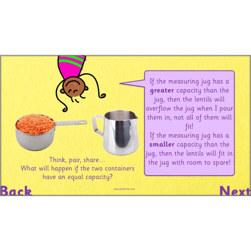 PlanBee Let's measure capacity - Year 2 Maths planning and resources