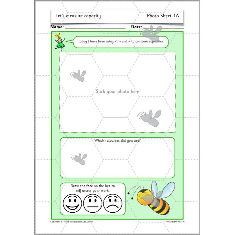 PlanBee Let's measure capacity - Year 2 Maths planning and resources