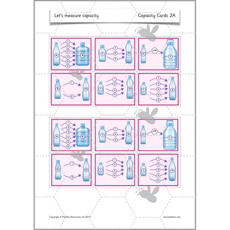 PlanBee Let's measure capacity - Year 2 Maths planning and resources