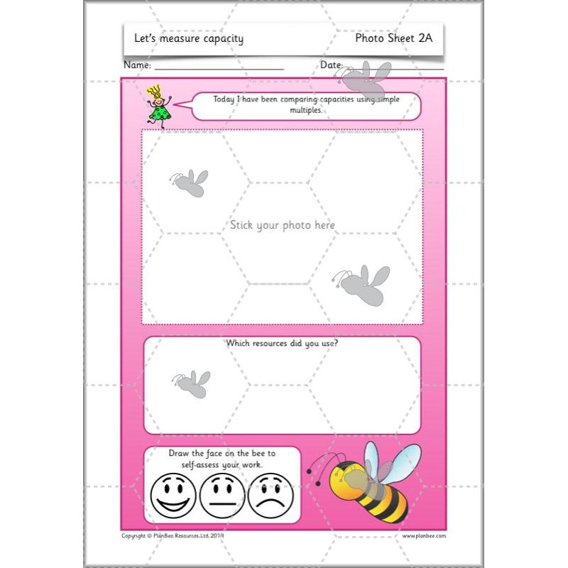PlanBee Let's measure capacity - Year 2 Maths planning and resources