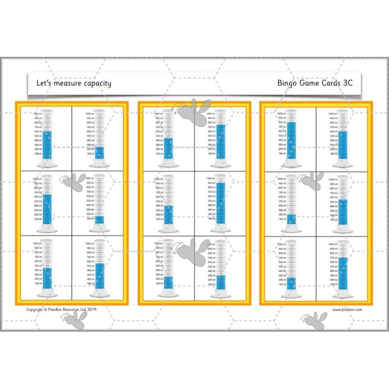 PlanBee Let's measure capacity - Year 2 Maths planning and resources