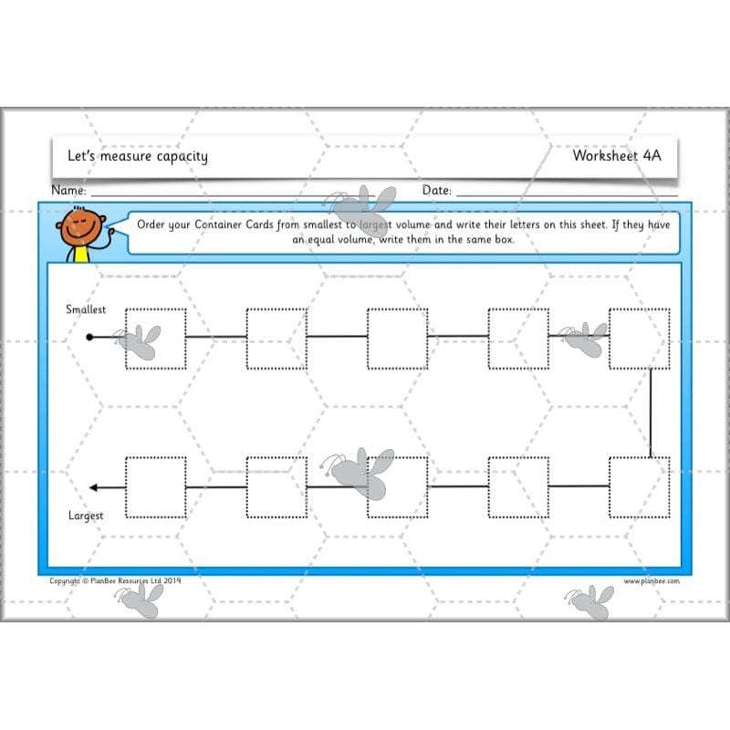 PlanBee Let's measure capacity - Year 2 Maths planning and resources