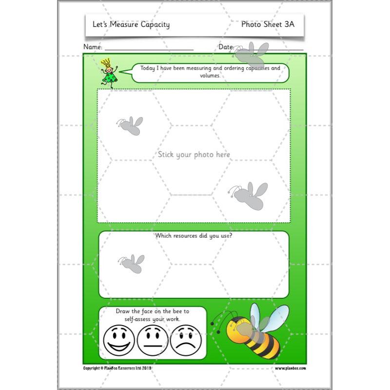 PlanBee Let's measure capacity - Year 2 Maths planning and resources