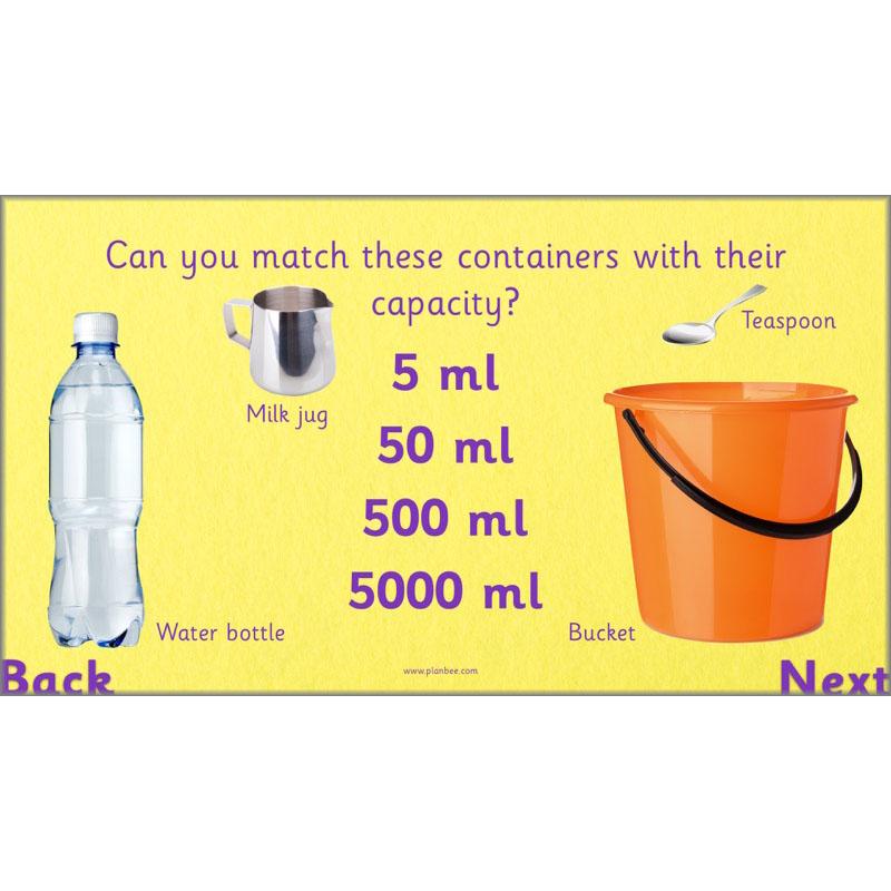 PlanBee Let's measure capacity - Year 2 Maths planning and resources