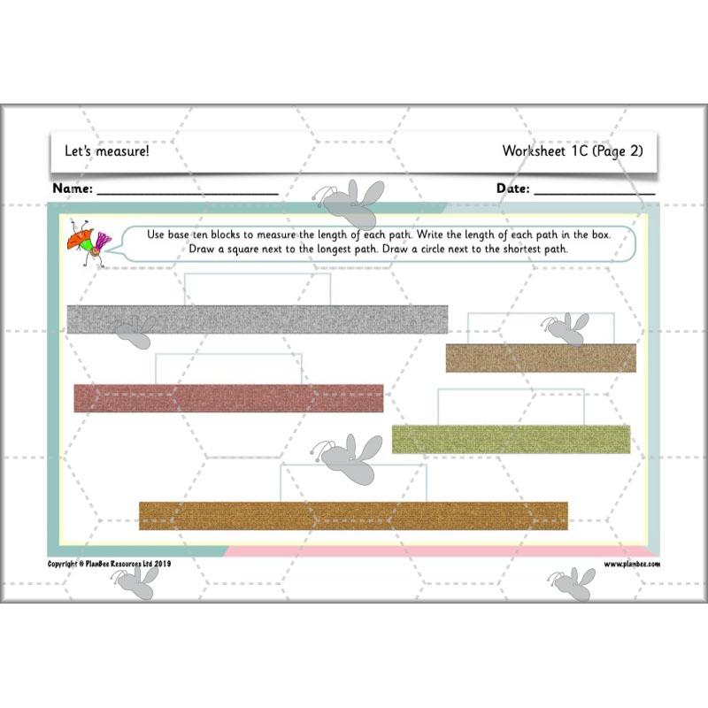 PlanBee Let’s Measure Year 1 Maths Planning
