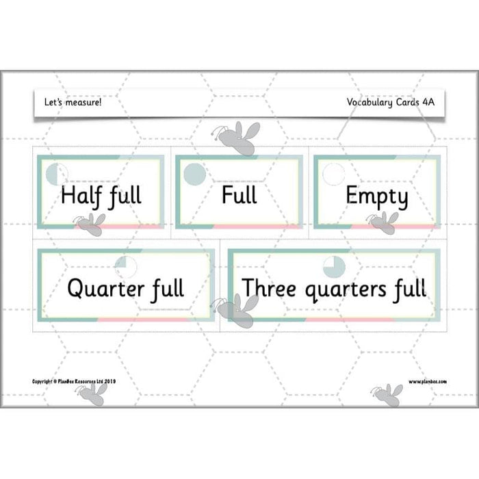 PlanBee Let’s Measure Year 1 Maths Planning
