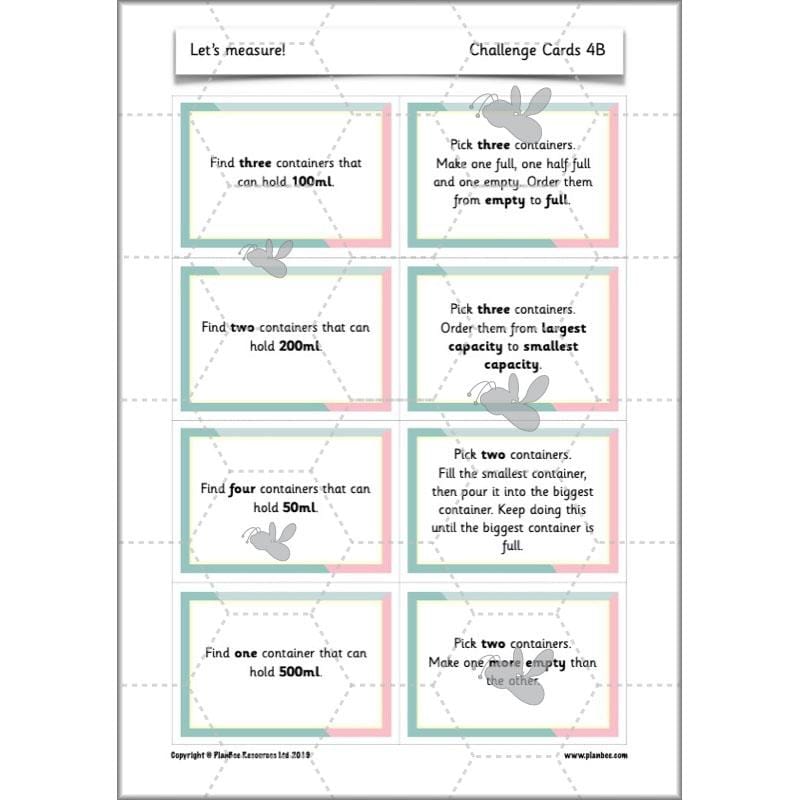 PlanBee Let’s Measure Year 1 Maths Planning