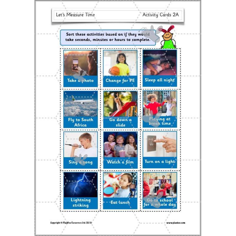 PlanBee Let’s Measure Time: Year 1 Measurement - Maths Planning & Resources