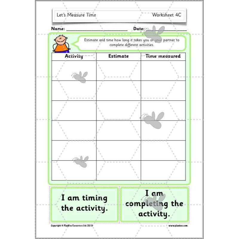 PlanBee Let’s Measure Time: Year 1 Measurement - Maths Planning & Resources